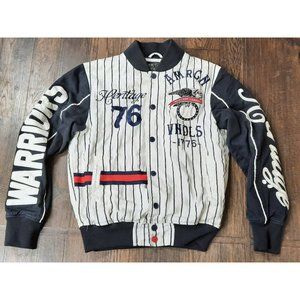 The Heritage by America Warriors Baseball 1776 Denim Jacket/Jersey Size M. Nice